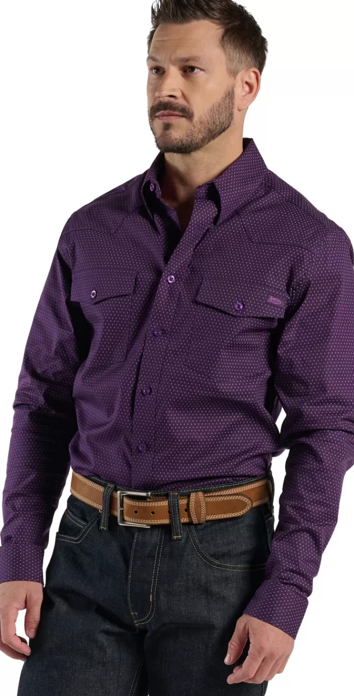 Chestnut Mens Woven Shirt^Justin Boots Store