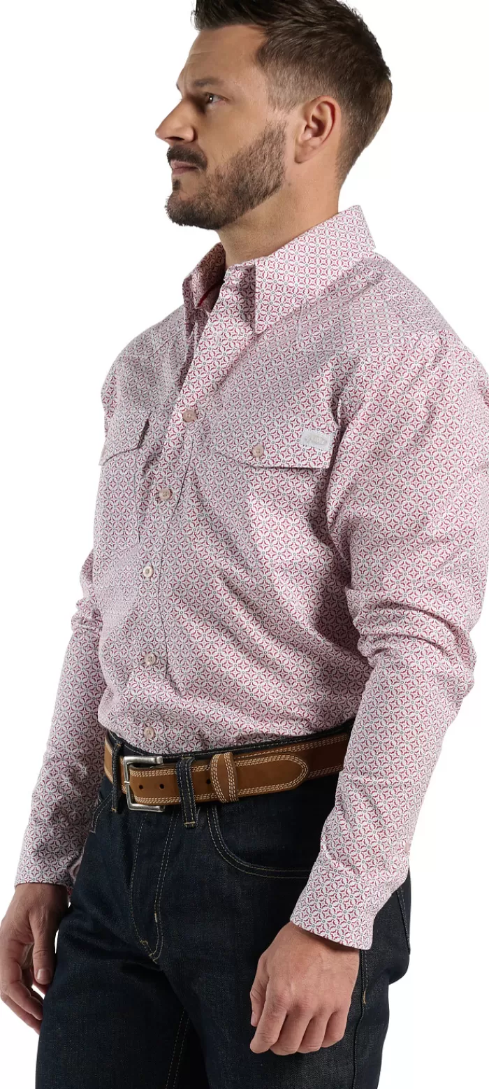 Chestnut Mens Woven Shirt^Justin Boots Discount