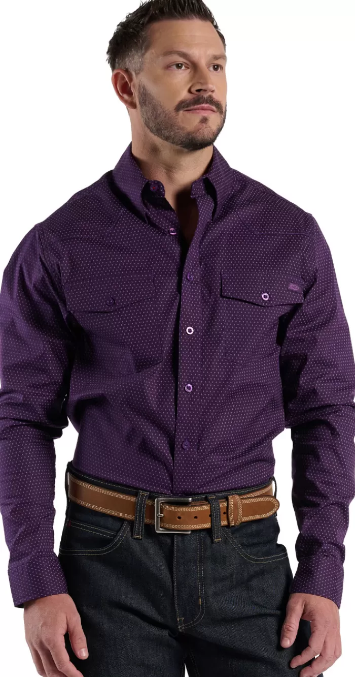 Chestnut Mens Woven Shirt^Justin Boots Store