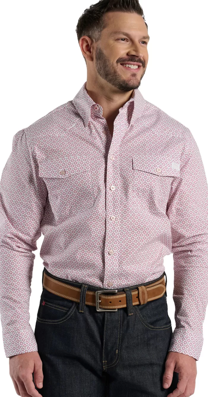 Chestnut Mens Woven Shirt^Justin Boots Discount