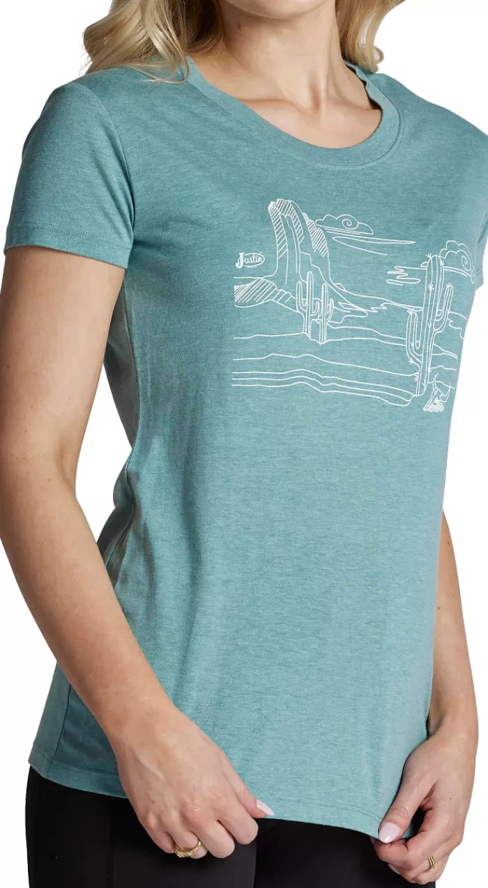 Desert Scene Tee^Justin Boots Discount