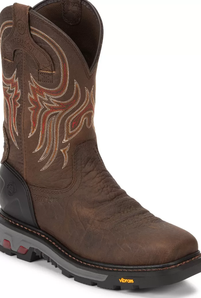 Driscoll 11" Waterproof Steel Toe^Justin Boots Discount