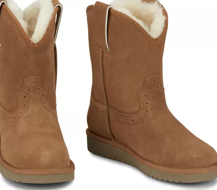 Heidi 8" Suede Shearling^Justin Boots Best Sale