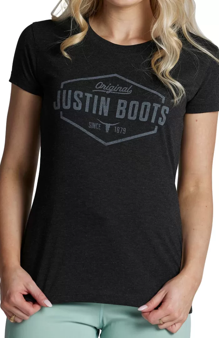 Hexagon Outline Tee^Justin Boots Hot