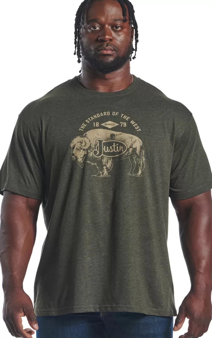 Justin Men's Bison Tee^Justin Boots Best Sale