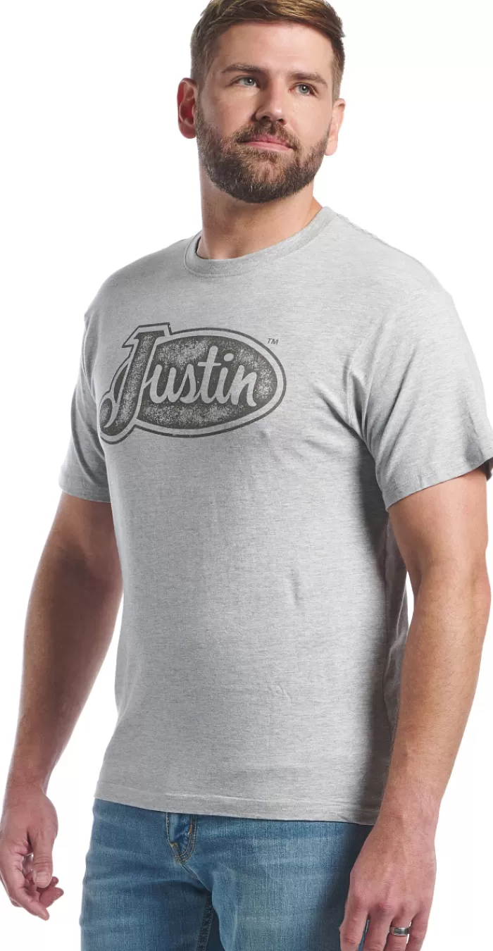 Justin Men's Logo Tee^Justin Boots Best