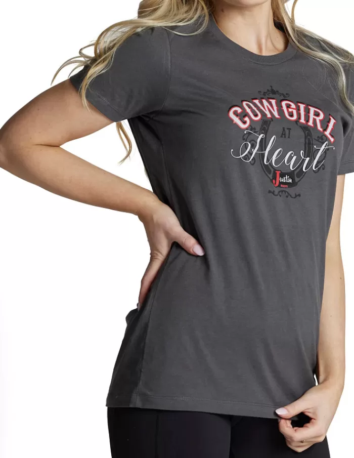 Justin Women's Cowgirl At Heart Tee^Justin Boots Discount