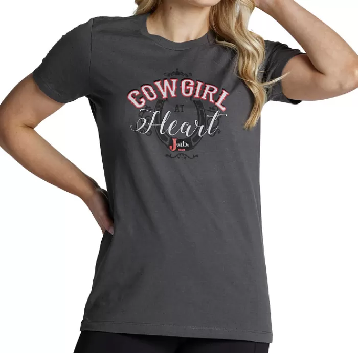 Justin Women's Cowgirl At Heart Tee^Justin Boots Discount