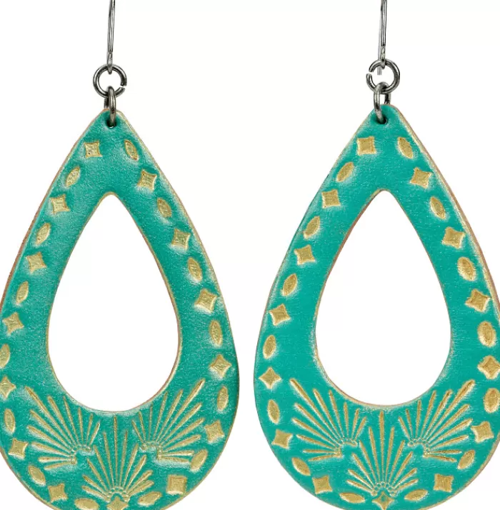Justin Women'S Leather Teardrop Earrings^Justin Boots Clearance