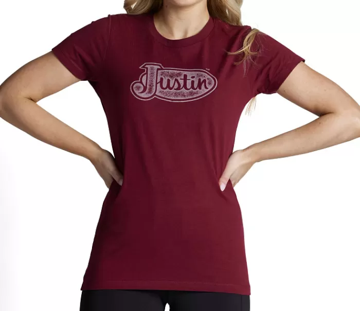 Justin Women's Logo Tee^Justin Boots Online