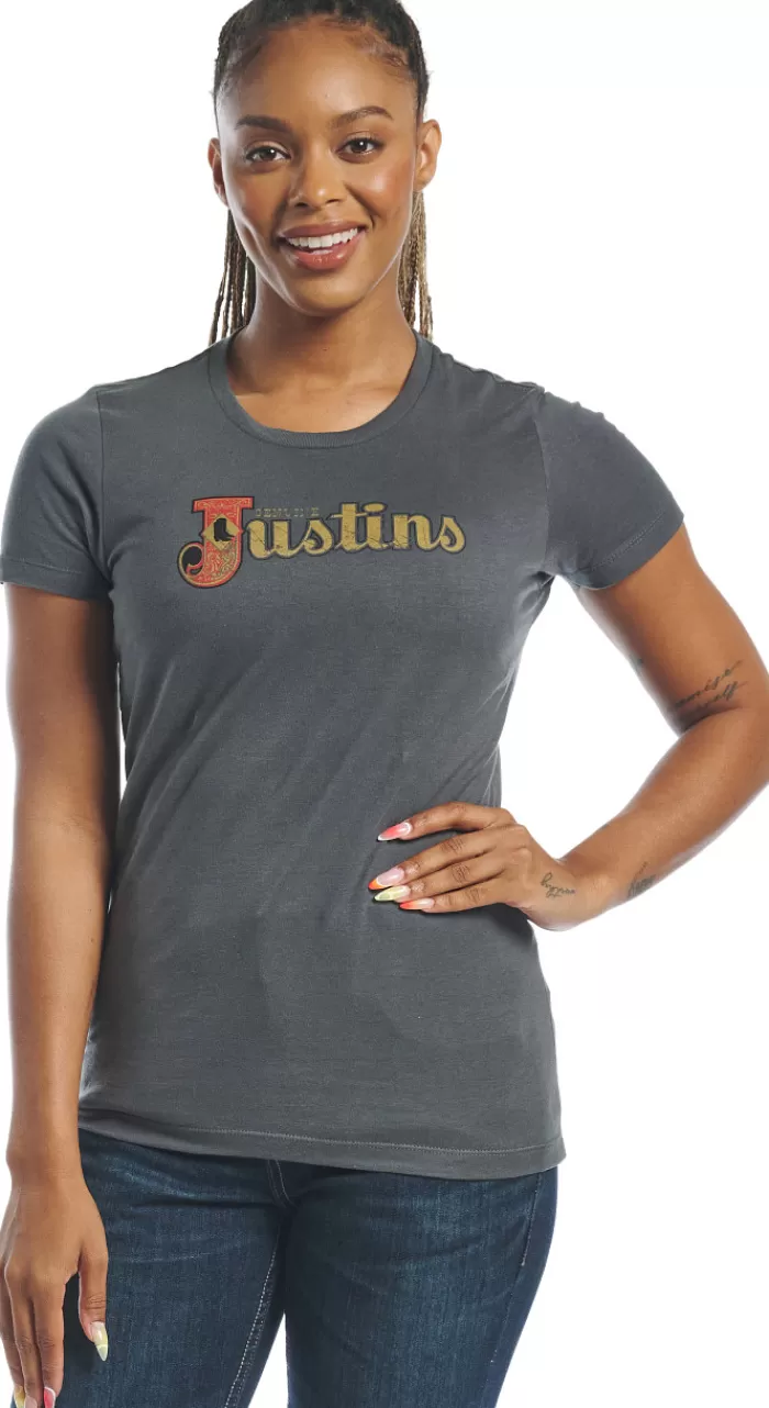 Justin Women's Original Logo Tee^Justin Boots Shop
