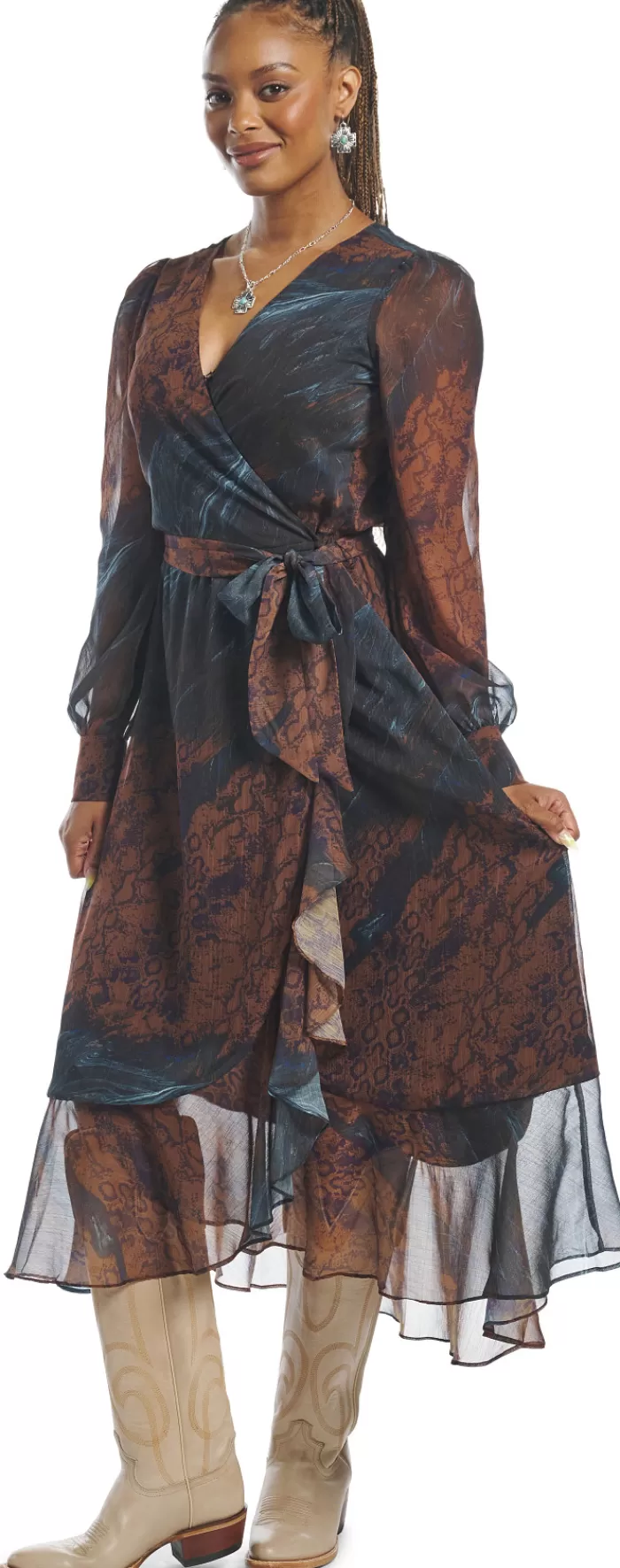 Justin Women's Wrap Maxi Dress^Justin Boots Online