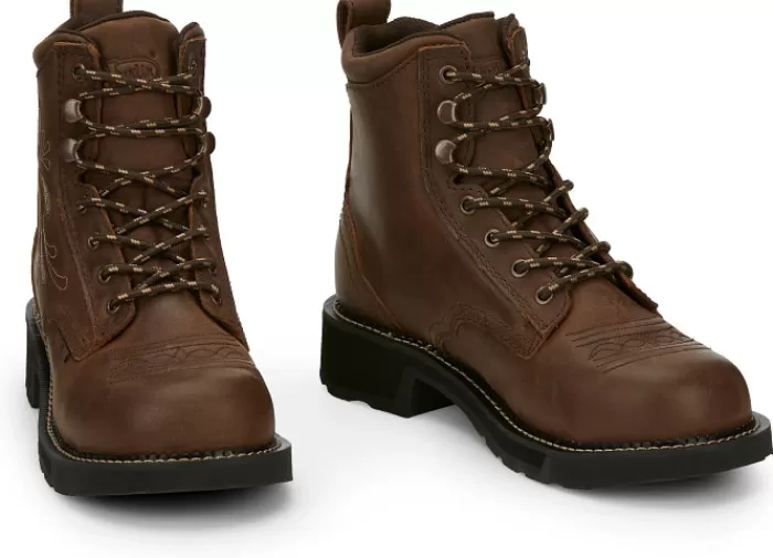 Katerina 6" Steel Toe Waterproof Work Boot^Justin Boots Outlet