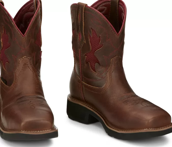 Lathey 8" Nano Composite Toe Work Boot^Justin Boots Store