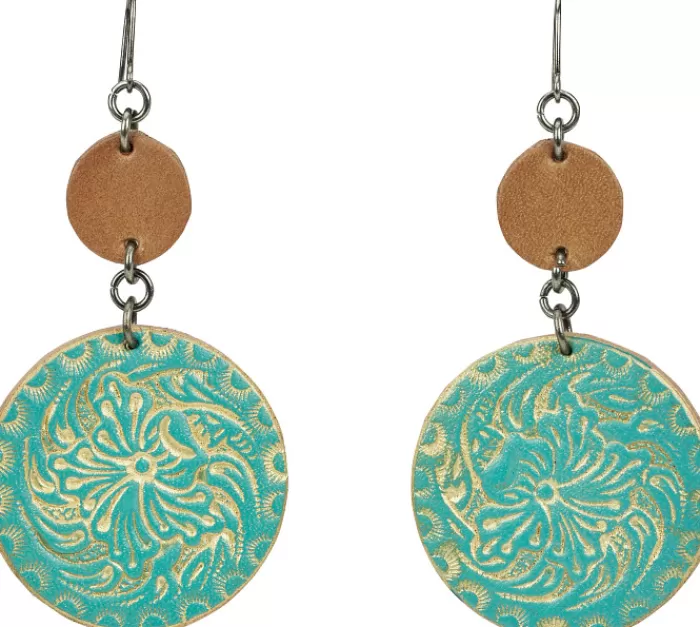 Leather Disc Earrings^Justin Boots Sale