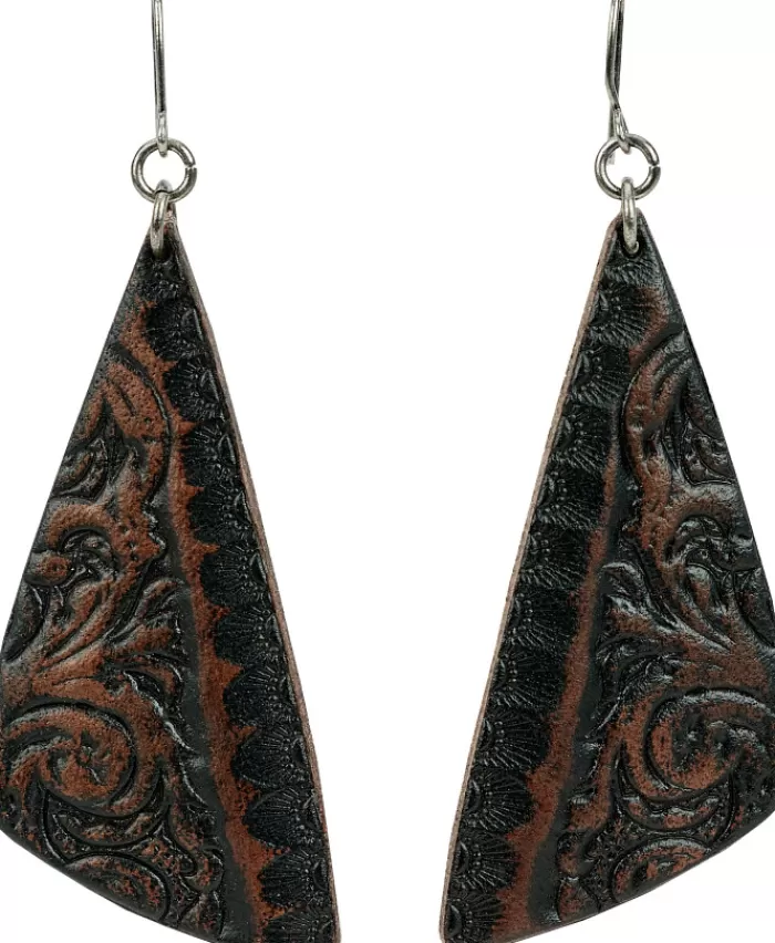 Leather Triangle Earrings^Justin Boots Store