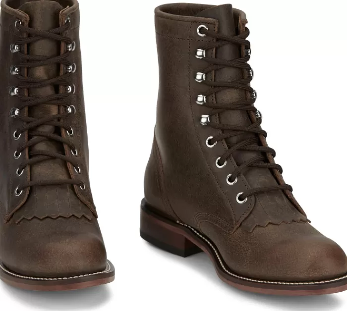 Mckean 7" Lace-Up Roper^Justin Boots Outlet