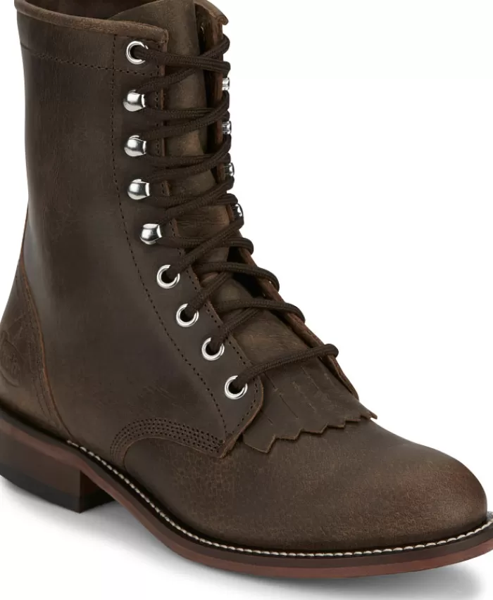 Mckean 7" Lace-Up Roper^Justin Boots Outlet