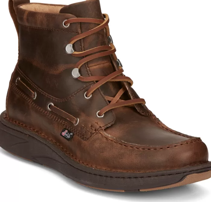 Mocc Toe Lacer^Justin Boots New