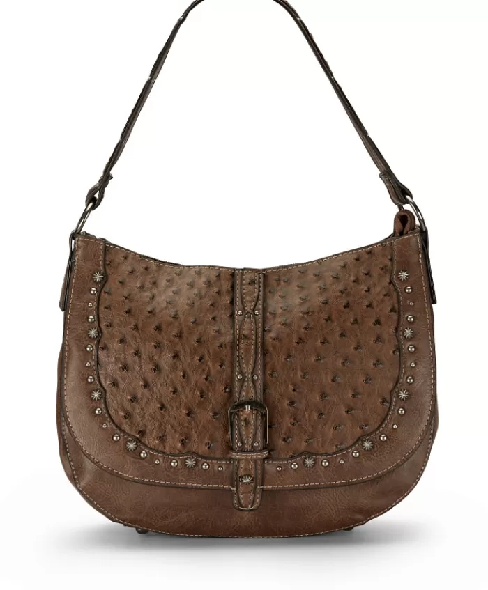 Ostrich Print Hobo Bag^Justin Boots Flash Sale