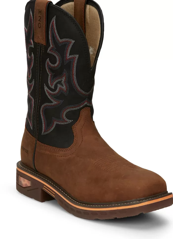 Resistor 11" Waterproof Nano Comp Toe^Justin Boots Store