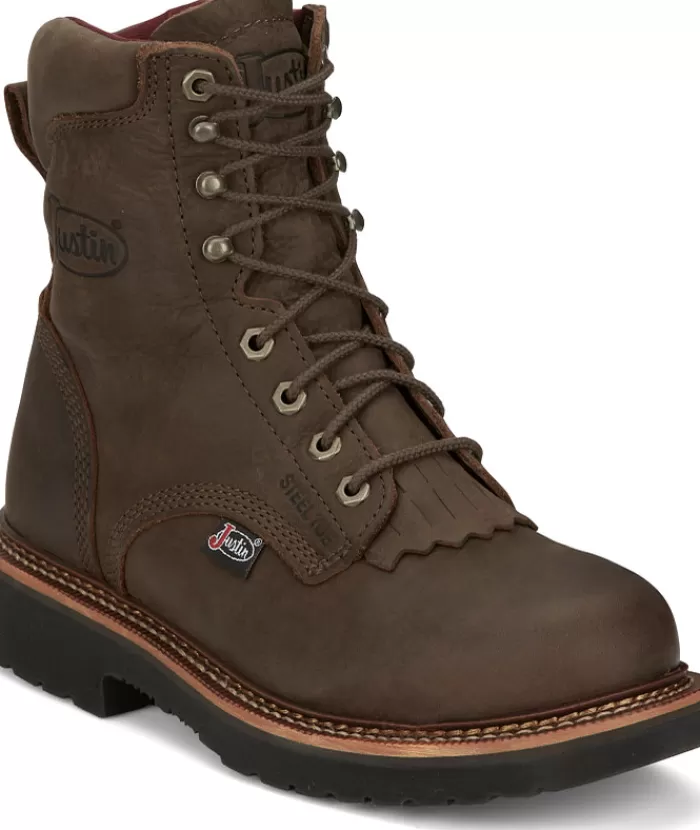 Rivot 8" Steel Toe^Justin Boots New