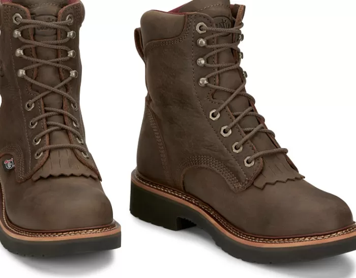 Rivot 8" Work^Justin Boots New