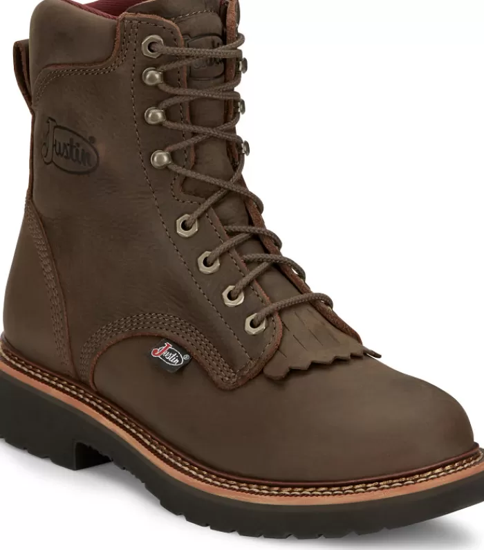 Rivot 8" Work^Justin Boots New