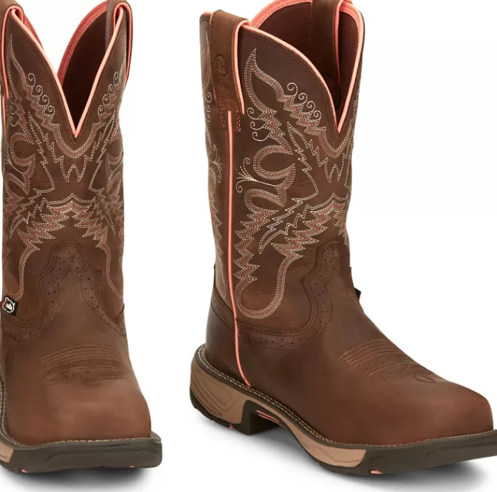 Rush 11" Composite Toe Waterproof Work Boot^Justin Boots Cheap