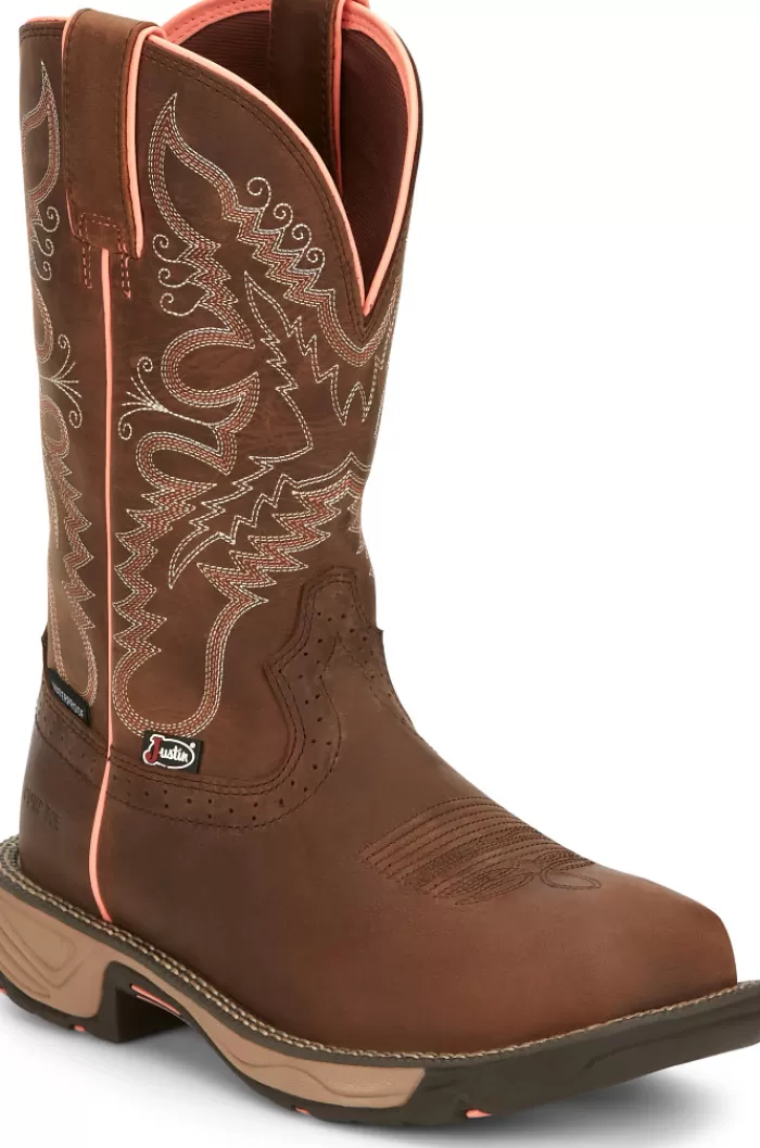 Rush 11" Composite Toe Waterproof Work Boot^Justin Boots Cheap