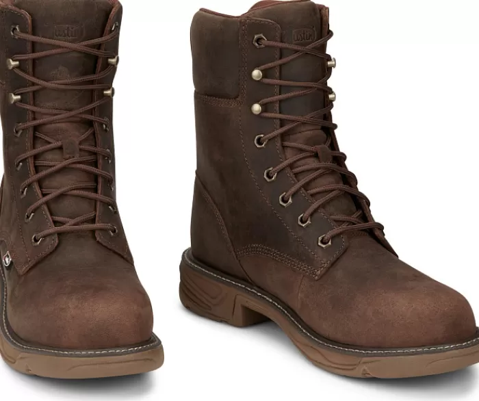 Rush 8" Lace UP Nano Comp Toe Waterproof^Justin Boots Online