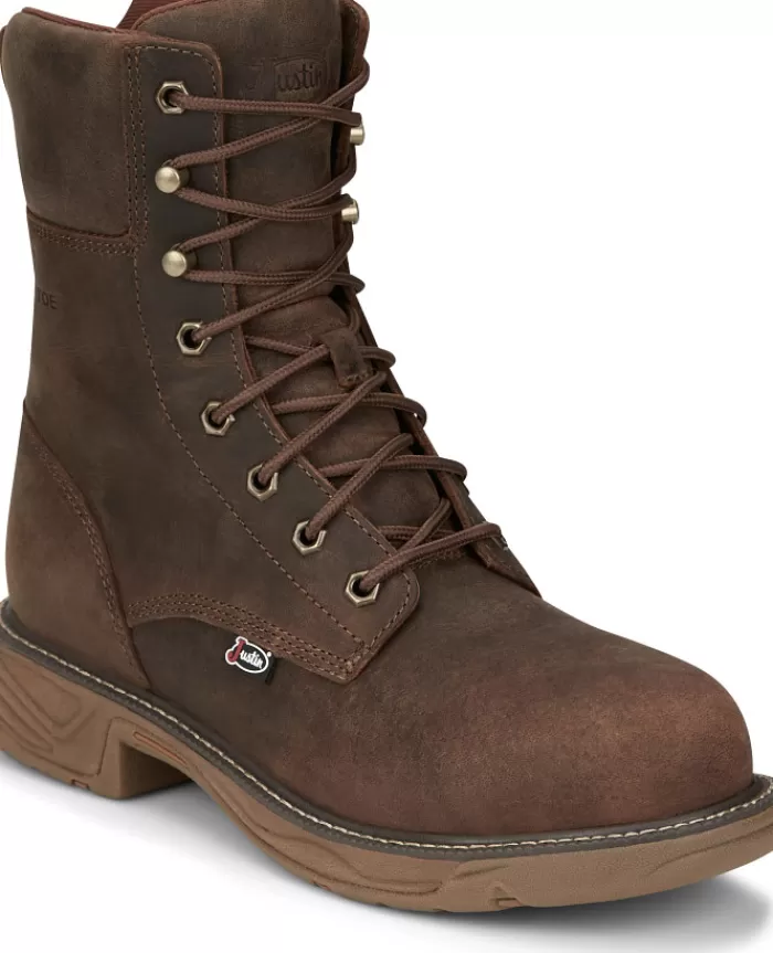 Rush 8" Lace UP Nano Comp Toe Waterproof^Justin Boots Online