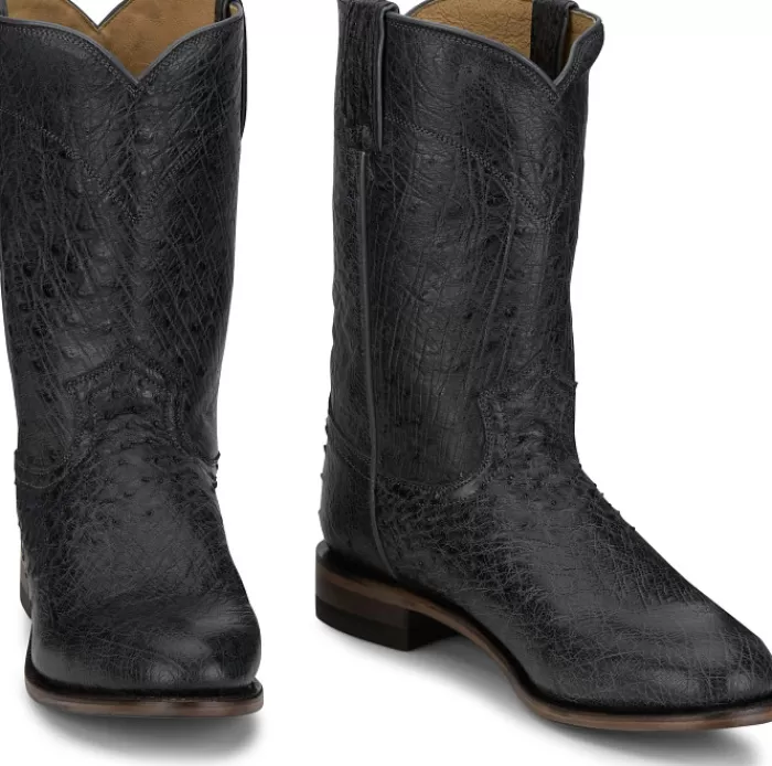 Stinson 10" Smooth Ostrich Roper^Justin Boots Online