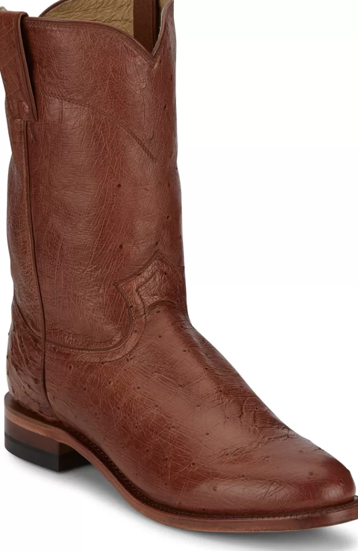 Stinson 10" Smooth Ostrich Roper^Justin Boots Fashion