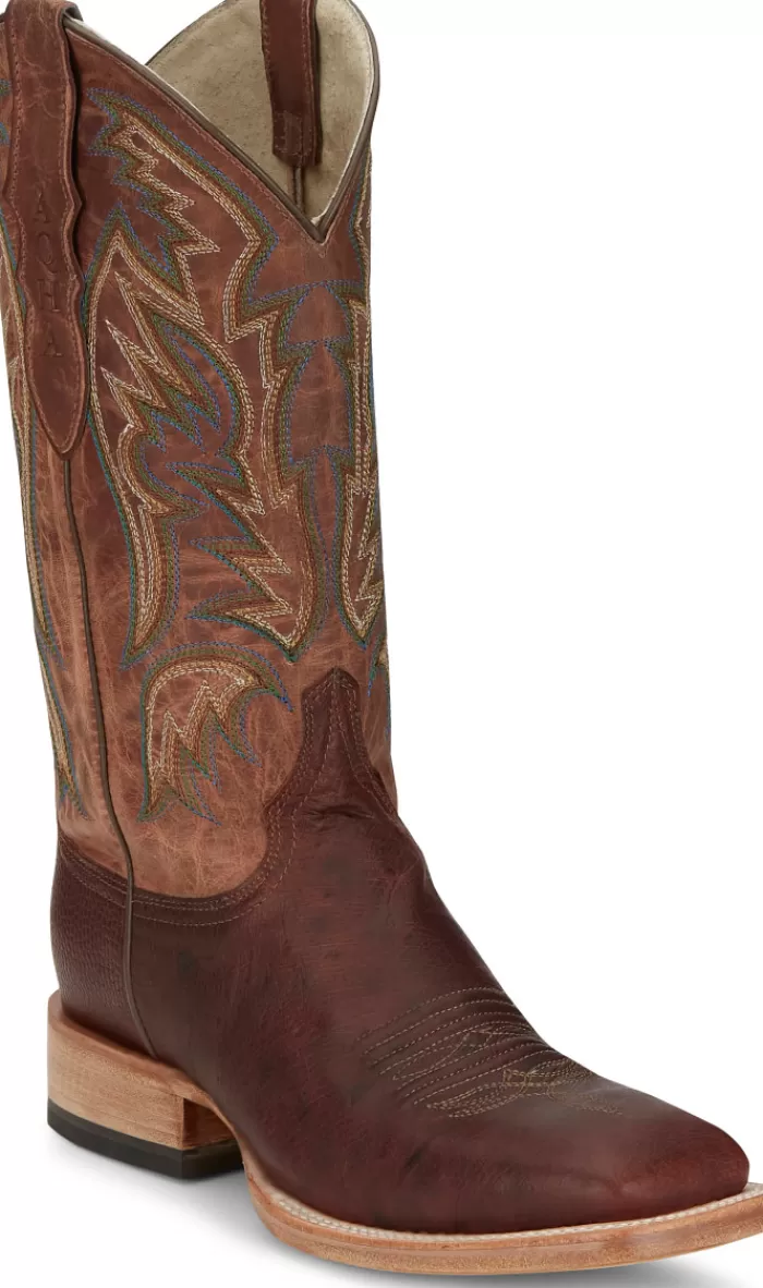 Three Bars - Smooth Ostrich^Justin Boots New