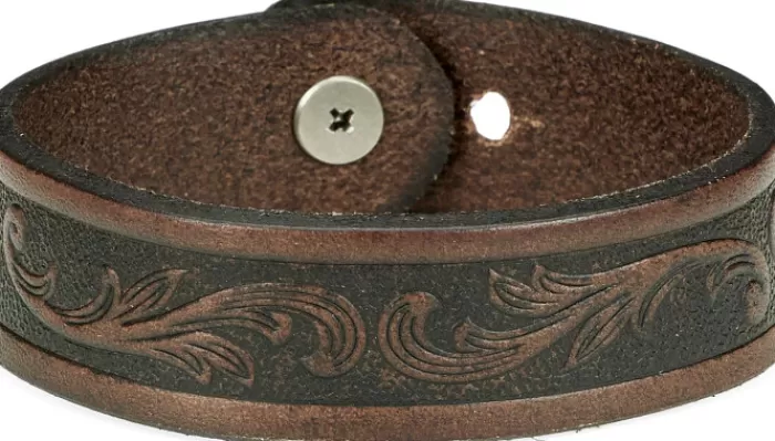 Tooled Leather Bracelet^Justin Boots Online