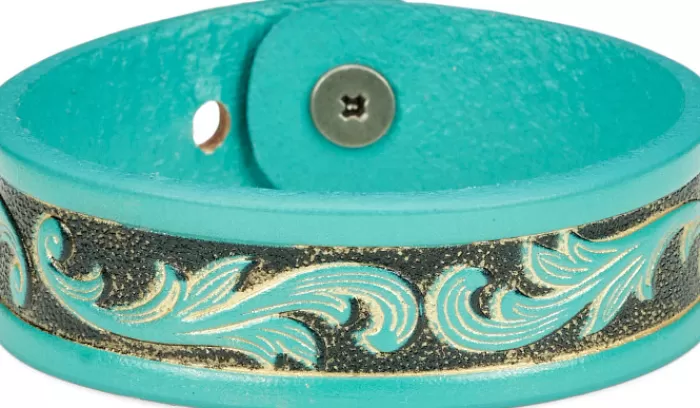 Tooled Leather Bracelet^Justin Boots Hot
