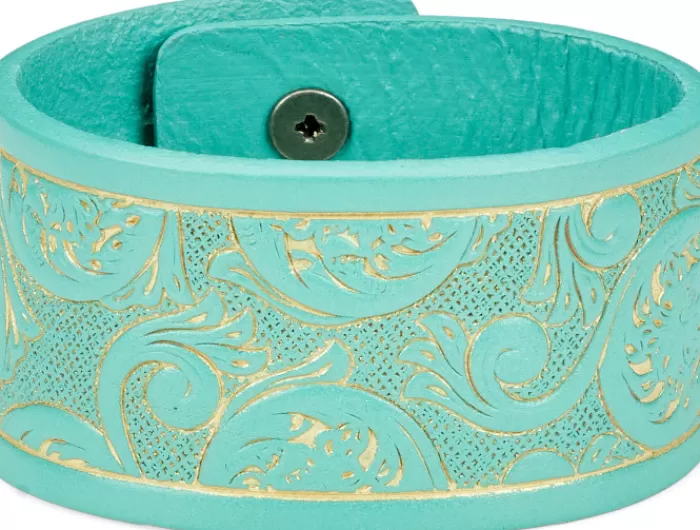 Tooled Leather Cuff^Justin Boots Fashion