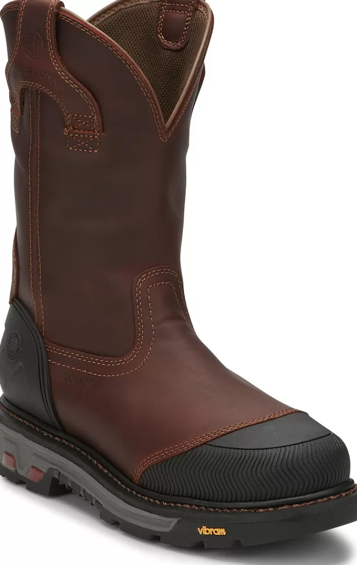 Warhawk II 11" Waterproof Nano Comp Toe^Justin Boots Clearance