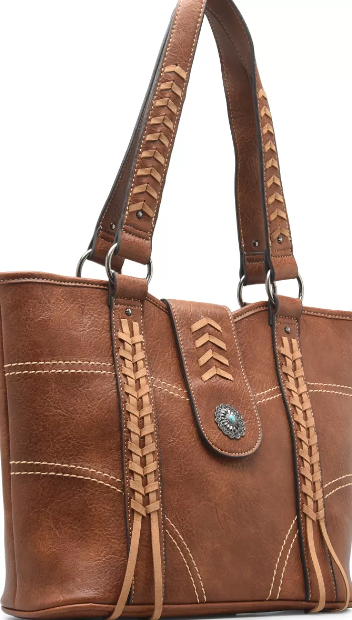 Whip Stitch Tote Bag^Justin Boots Cheap