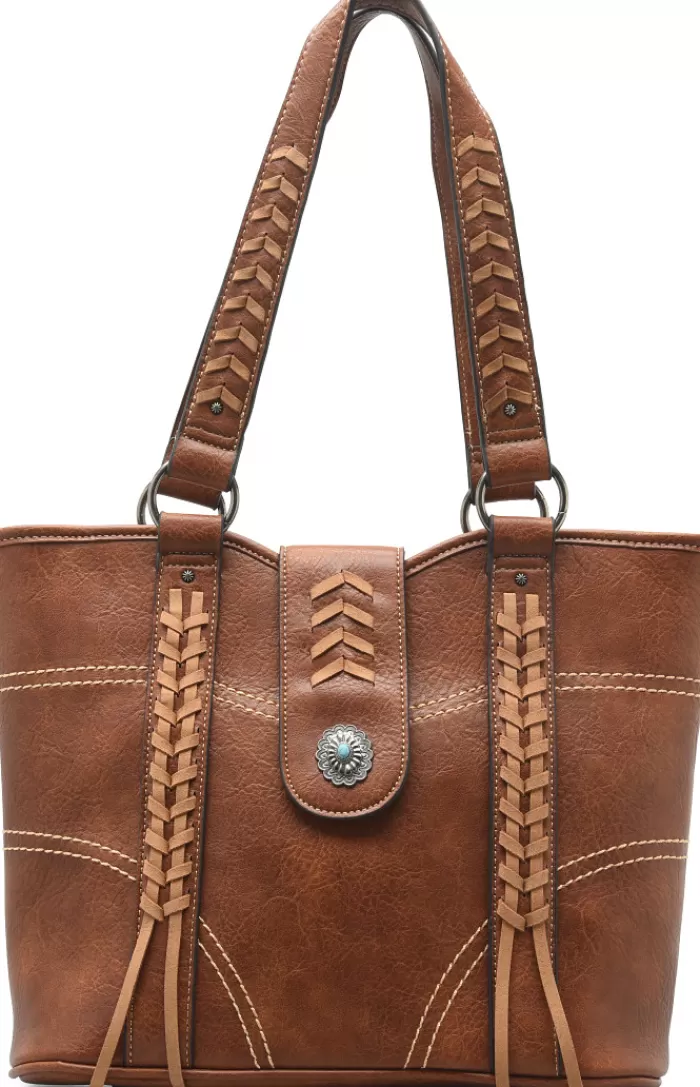 Whip Stitch Tote Bag^Justin Boots Cheap