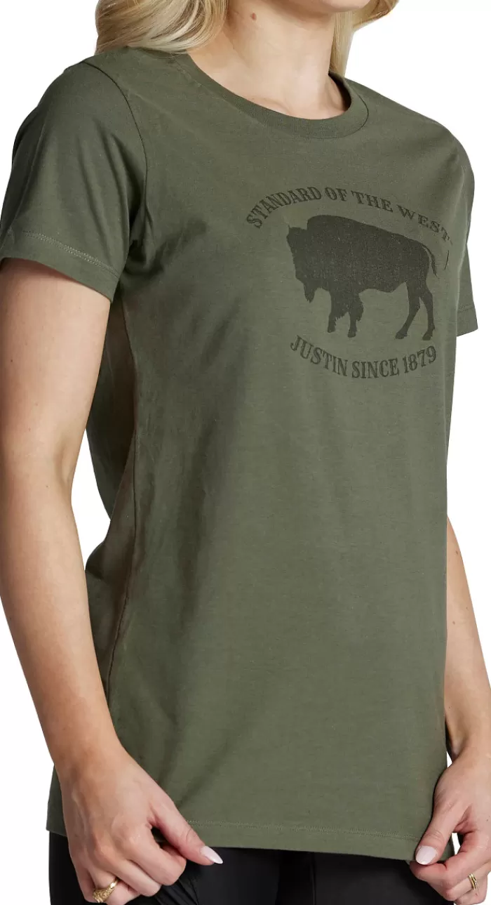 Women's Bison Tee^Justin Boots Outlet