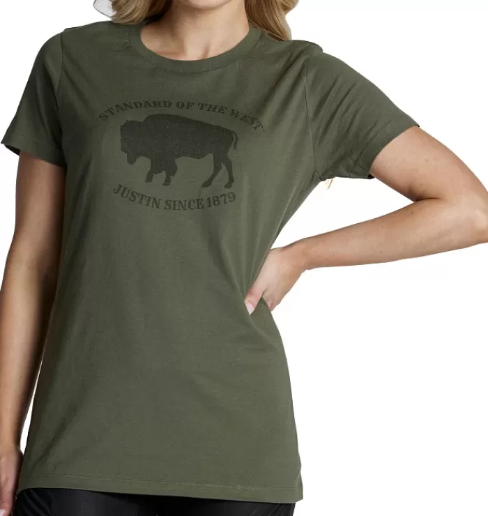 Women's Bison Tee^Justin Boots Outlet