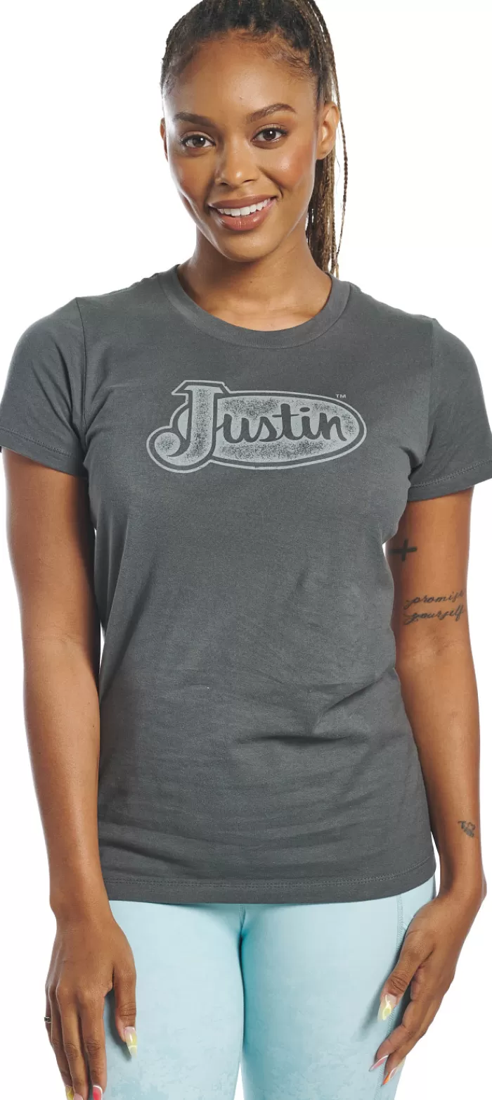 Women's Logo Tee^Justin Boots Store